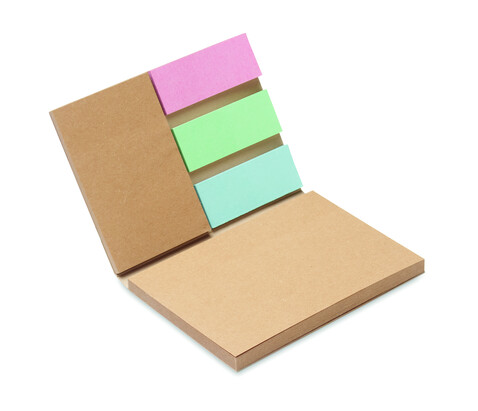 Recyceltes Notizzettel-Set - Beige bedrucken, Art.-Nr. MO6912-13