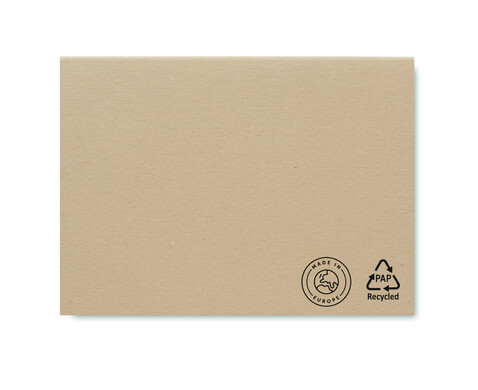 Recyceltes Notizzettel-Set - Beige bedrucken, Art.-Nr. MO6912-13