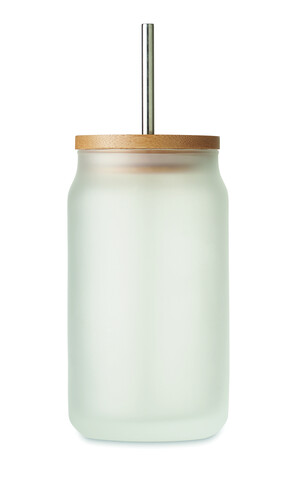 Trinkglas Subli 400ml - Transparent Weiß bedrucken, Art.-Nr. MO6919-26