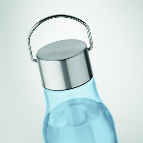 Trinkflasche RPET 600 ml - Transparent Hellblau bedrucken, Art.-Nr. MO6976-52 Trinkflasche RPET 600 ml - Transparent Hellblau bedrucken, Art.-Nr. MO6976-52
