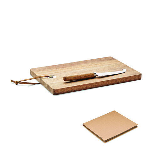 Käsebrett-Set Akazie - Holz bedrucken, Art.-Nr. MO6984-40 Käsebrett-Set Akazie - Holz bedrucken, Art.-Nr. MO6984-40