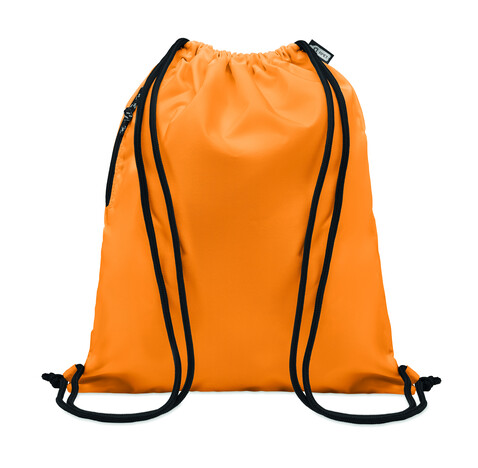 Großer Beutel mit Kordelzug - Orange bedrucken, Art.-Nr. MO6997-10