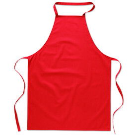 Küchenschürze aus Baumwolle - Rot bedrucken, Art.-Nr. MO7251-05