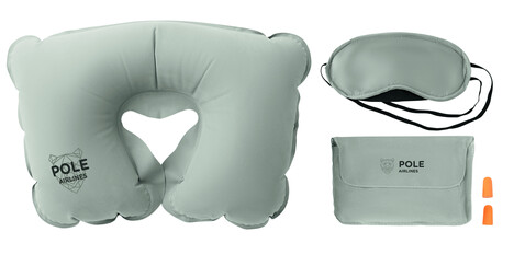 Reise Set - Grau bedrucken, Art.-Nr. MO7263-07 Reise Set - Grau bedrucken, Art.-Nr. MO7263-07