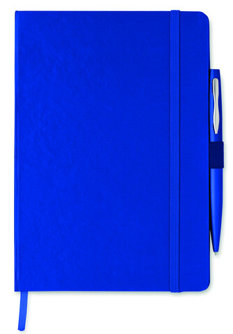DIN A5 Notizbuch - Blau bedrucken, Art.-Nr. MO8108-04 DIN A5 Notizbuch - Blau bedrucken, Art.-Nr. MO8108-04