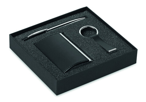 Geschenk-Set - Schwarz bedrucken, Art.-Nr. MO8406-03