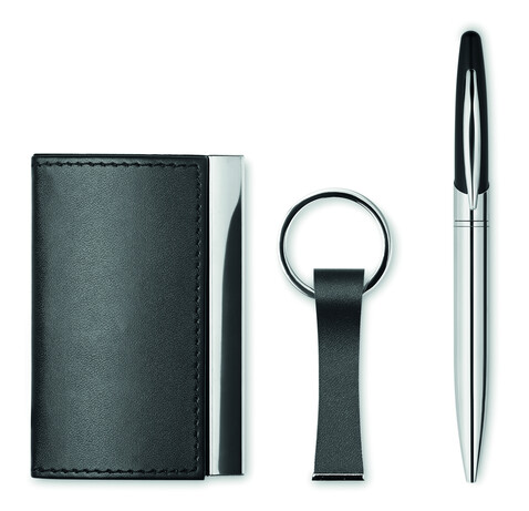 Geschenk-Set - Schwarz bedrucken, Art.-Nr. MO8406-03