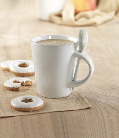 Keramikbecher - Weiß bedrucken, Art.-Nr. MO8442-06