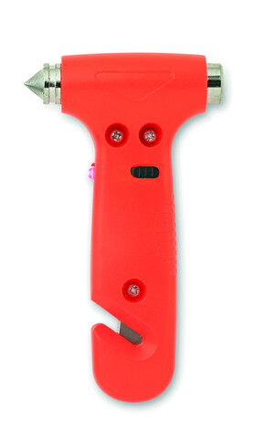 3 in 1 Notfall-Hammer - Orange bedrucken, Art.-Nr. MO8470-10