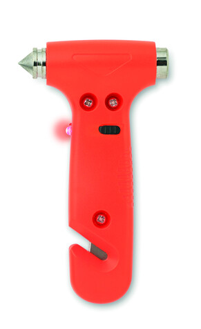 3 in 1 Notfall-Hammer - Orange bedrucken, Art.-Nr. MO8470-10