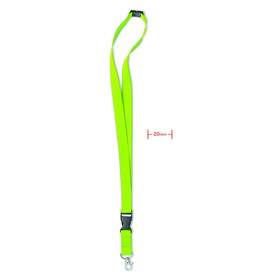 Lanyard mit Metallkarabiner - Limette bedrucken, Art.-Nr. MO8595-48