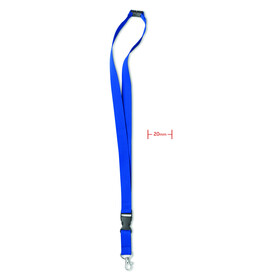 Lanyard mit Metallkarabiner - Königsblau bedrucken, Art.-Nr. MO8595-37