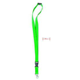 Lanyard mit Metallkarabiner - Grün bedrucken, Art.-Nr. MO8595-09