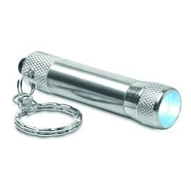 Schlüsselring Mini-Leuchte - Silber bedrucken, Art.-Nr. MO8622-14
