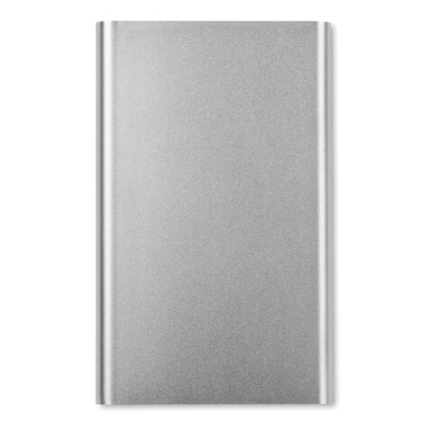 Powerbank 4000 mAh - Mattsilber bedrucken, Art.-Nr. MO8735-16
