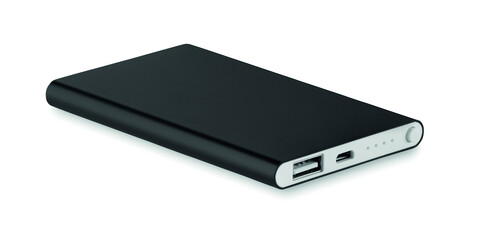 Powerbank 4000 mAh - Schwarz bedrucken, Art.-Nr. MO8735-03