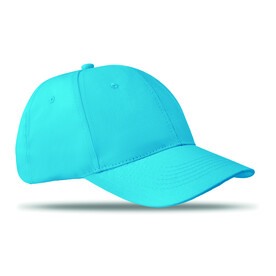 Baseball cap 6 panels 160g/m² - Türkis bedrucken, Art.-Nr. MO8834-12