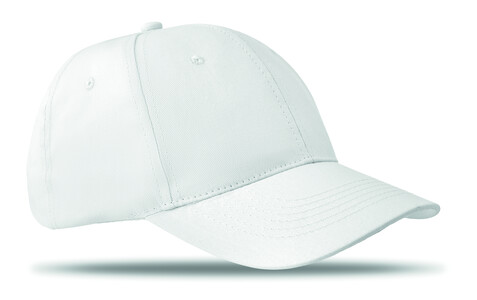 Baseball cap 6 panels 160g/m² - Weiß bedrucken, Art.-Nr. MO8834-06 Baseball cap 6 panels 160g/m² - Weiß bedrucken, Art.-Nr. MO8834-06