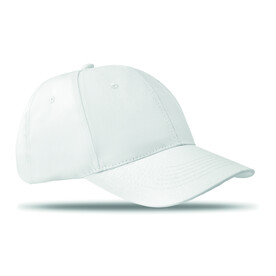 Baseball cap 6 panels 160g/m² - Weiß bedrucken, Art.-Nr. MO8834-06
