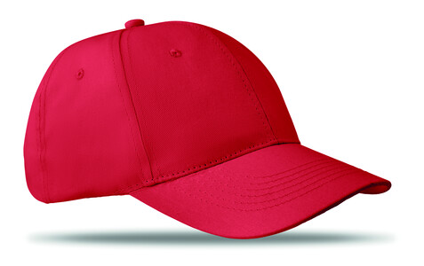 Baseball cap 6 panels 160g/m² - Rot bedrucken, Art.-Nr. MO8834-05 Baseball cap 6 panels 160g/m² - Rot bedrucken, Art.-Nr. MO8834-05
