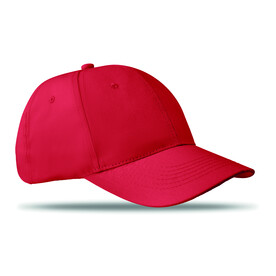 Baseball cap 6 panels 160g/m² - Rot bedrucken, Art.-Nr. MO8834-05