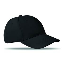 Baseball cap 6 panels 160g/m² - Schwarz bedrucken, Art.-Nr. MO8834-03