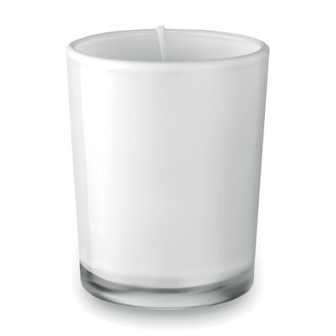 Duftkerze im Glas - Weiß bedrucken, Art.-Nr. MO9030-06