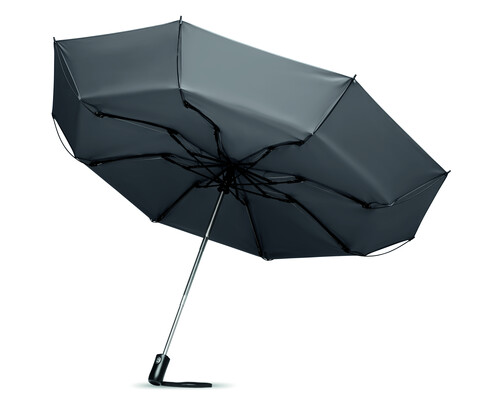Reversibler Regenschirm - Grau bedrucken, Art.-Nr. MO9092-07 Reversibler Regenschirm - Grau bedrucken, Art.-Nr. MO9092-07