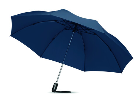 Reversibler Regenschirm - Blau bedrucken, Art.-Nr. MO9092-04