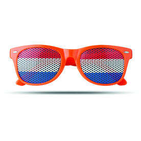 Fan Sonnenbrille - Orange bedrucken, Art.-Nr. MO9275-10
