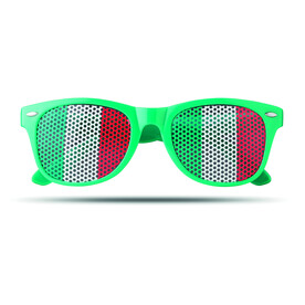 Fan Sonnenbrille - Grün bedrucken, Art.-Nr. MO9275-09