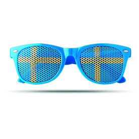 Fan Sonnenbrille - Blau bedrucken, Art.-Nr. MO9275-04