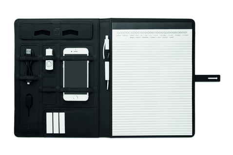 DIN A4 Portfolio & induktive La - Schwarz bedrucken, Art.-Nr. MO9401-03 DIN A4 Portfolio & induktive La - Schwarz bedrucken, Art.-Nr. MO9401-03