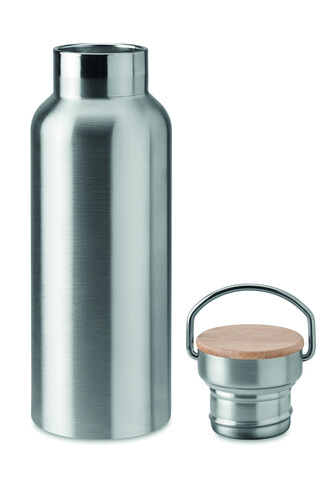Isolierflasche 500ml - Mattsilber bedrucken, Art.-Nr. MO9431-16