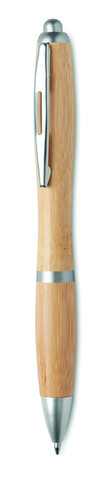Druckkugelschreiber ABS/Bambus - Mattsilber bedrucken, Art.-Nr. MO9485-16 Druckkugelschreiber ABS/Bambus - Mattsilber bedrucken, Art.-Nr. MO9485-16