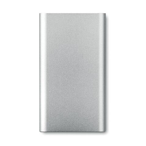 Ladestation mit Powerbank - Mattsilber bedrucken, Art.-Nr. MO9498-16 Ladestation mit Powerbank - Mattsilber bedrucken, Art.-Nr. MO9498-16