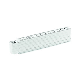 Zollstock 1m - Weiß bedrucken, Art.-Nr. MO9591-06