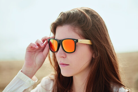 Sonnenbrille - Orange bedrucken, Art.-Nr. MO9617-10 Sonnenbrille - Orange bedrucken, Art.-Nr. MO9617-10