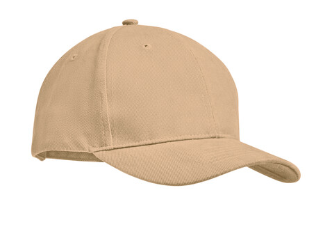 Baseball cap 6 panels 270g/m² - Beige bedrucken, Art.-Nr. MO9643-13