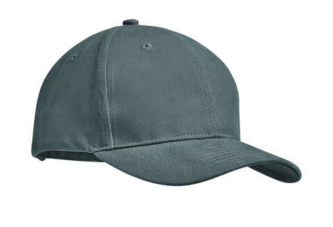 Baseball cap 6 panels 270g/m² - Grau bedrucken, Art.-Nr. MO9643-07 Baseball cap 6 panels 270g/m² - Grau bedrucken, Art.-Nr. MO9643-07