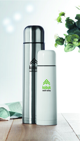 Isolierkanne 900 ml - Mattsilber bedrucken, Art.-Nr. MO9703-16