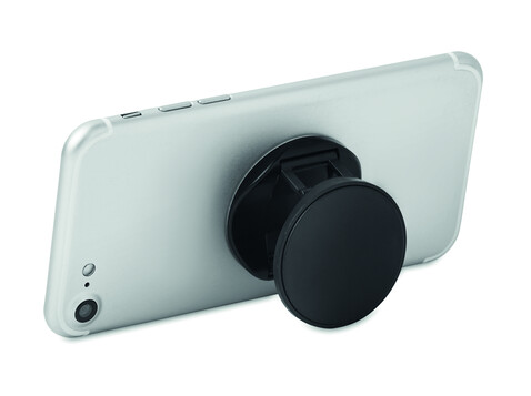 Runder Smartphone Halter - Schwarz bedrucken, Art.-Nr. MO9760-03