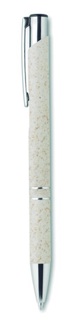 Öko-Druckkugelschreiber - Beige bedrucken, Art.-Nr. MO9762-13