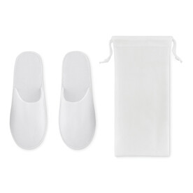 Hotelslipper im Etui - Weiß bedrucken, Art.-Nr. MO9782-06