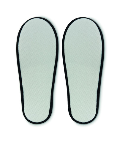 Hotelslipper im Etui - Schwarz bedrucken, Art.-Nr. MO9782-03