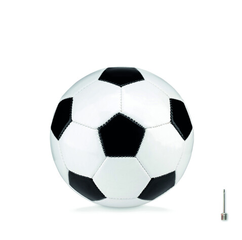 Kleiner PVC Fußball 15cm - Weiß/schwarz bedrucken, Art.-Nr. MO9788-33