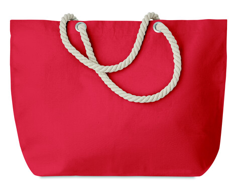 Strandtasche mit Kordelgriff - Rot bedrucken, Art.-Nr. MO9813-05 Strandtasche mit Kordelgriff - Rot bedrucken, Art.-Nr. MO9813-05