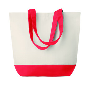 Shopping Tasche Canvas - Rot bedrucken, Art.-Nr. MO9816-05