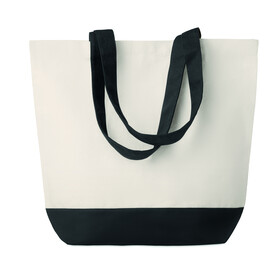 Shopping Tasche Canvas - Schwarz bedrucken, Art.-Nr. MO9816-03