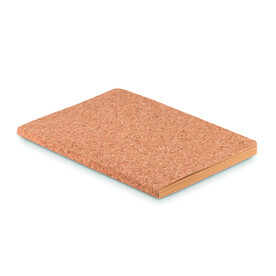 DIN A5 Notizheft mit Kork - Beige bedrucken, Art.-Nr. MO9860-13